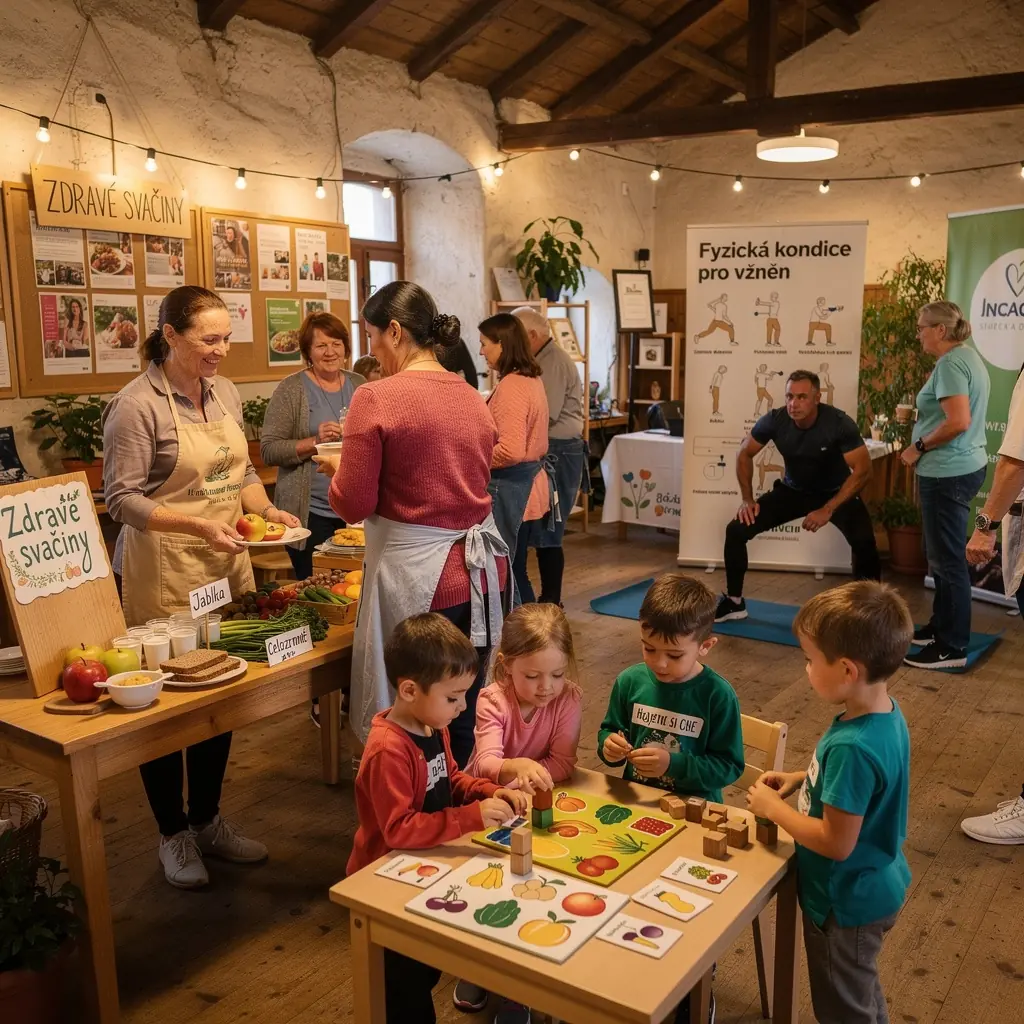 Sportovec běží po stezce obklopené přírodou.